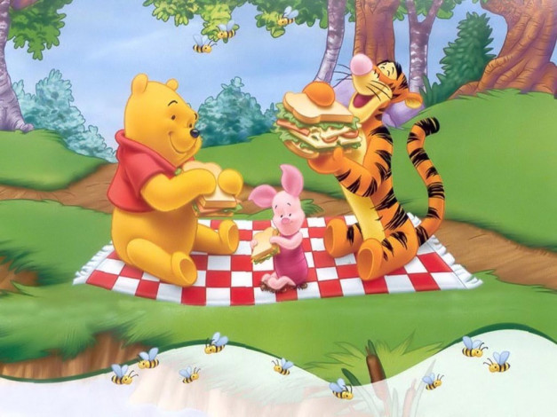 Обои картинки фото мультфильмы, winnie, the, pooh