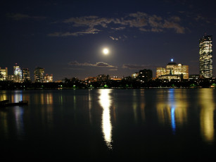 Картинка города огни ночного