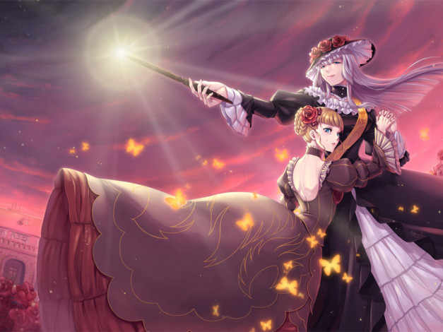 Обои картинки фото аниме, umineko, no, naku, koro, ni