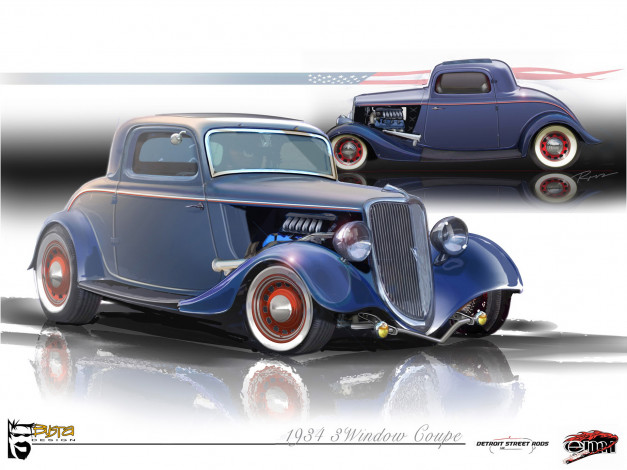 Обои картинки фото автомобили, рисованные