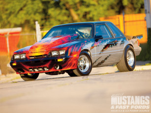 Картинка 1984 ford mustang lx автомобили hotrod dragster