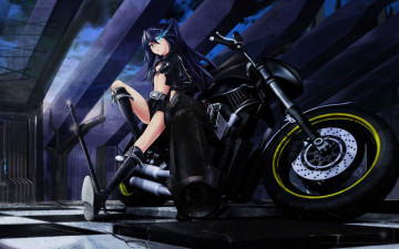 Картинка аниме black rock shooter