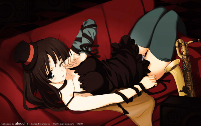 Обои картинки фото аниме, on