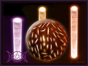 Картинка 3д графика fractal фракталы шар фрактал