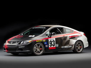Картинка honda civic si coupe racecar compass 360 racing by hpd автомобили