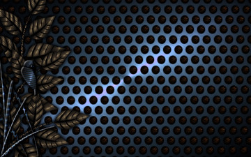 Картинка 3д графика textures текстуры тёмный сетка листья