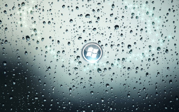 Картинка компьютеры windows vista longhorn капли стекло