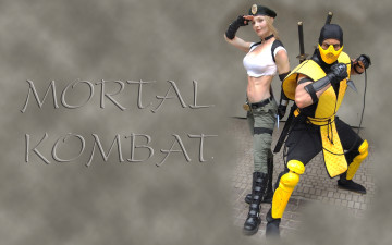 Картинка mortal kombat видео игры sonya blade scorpion