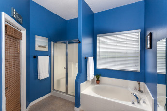 Картинка интерьер ванная туалетная комнаты ванна душ