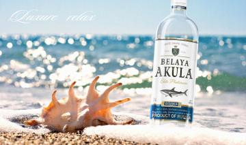 Картинка бренды white shark побережье водка