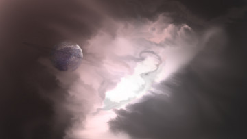 Картинка космос арт планета звезды вселенная