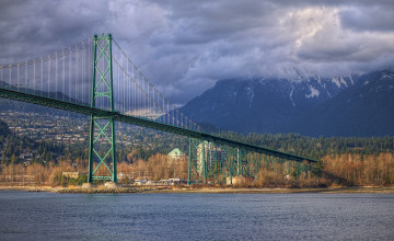 Картинка bridge+to+darkness города -+мосты мост река горы