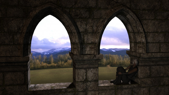 Обои картинки фото 3д графика, люди , people, фон, взгляд, девушка