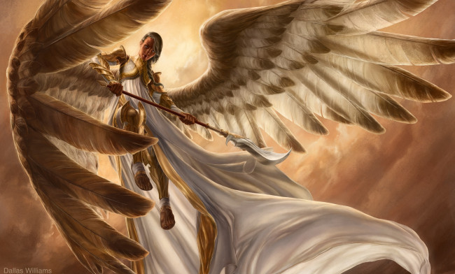 Обои картинки фото 3д графика, ангел , angel, ангел, оружие, фон, взгляд, девушка