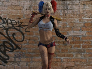 обоя 3д графика, фантазия , fantasy, бита, фон, взгляд, девушка