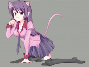 Картинка аниме bakemonogatari девушка взгляд фон