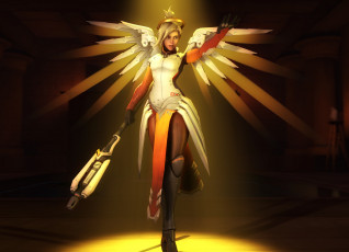 Картинка видео+игры overwatch взгляд девушка фон