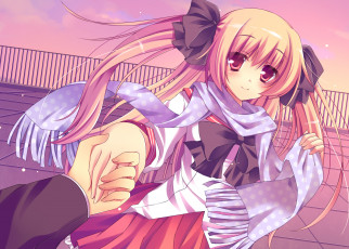 Картинка аниме unknown +другое взгляд фон девушка