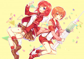 Картинка аниме love+live +school+idol+project hoshizora rin nishikino maki