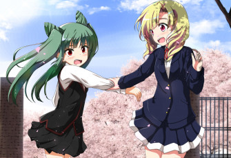 Картинка аниме unknown +другое взгляд девушки фон