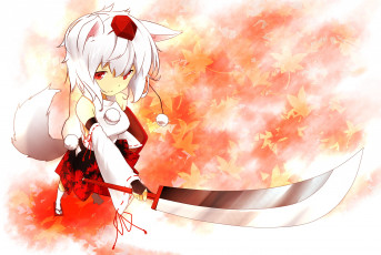 Картинка аниме touhou фон взгляд девушка