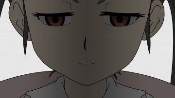 Картинка аниме bakemonogatari девушка взгляд фон