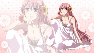 Картинка аниме vocaloid девушка взгляд фон