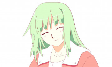 Картинка аниме bakemonogatari девушка взгляд фон