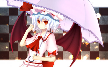 Картинка аниме touhou фон взгляд девушка