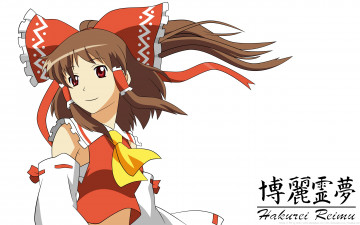 Картинка аниме touhou взгляд фон девушка