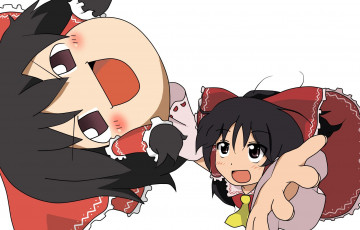 Картинка аниме touhou взгляд девушка фон