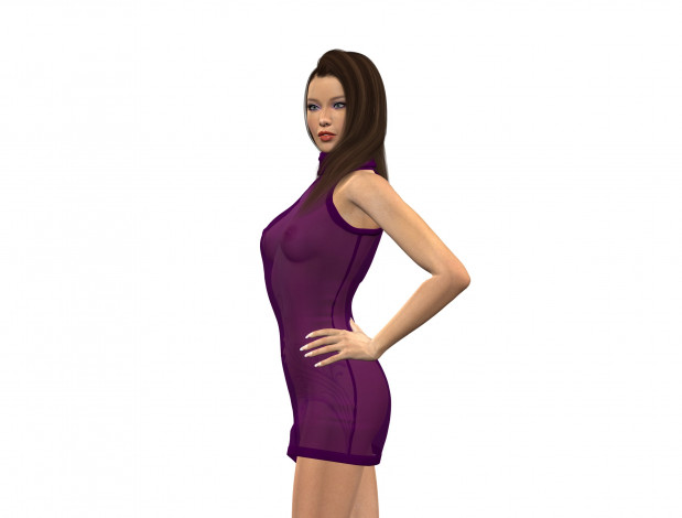 Обои картинки фото 3д графика, люди , people, девушка, взгляд, фон