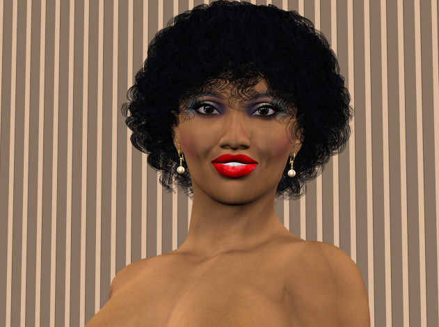 Обои картинки фото 3д графика, портрет , portraits, фон, взгляд, девушка