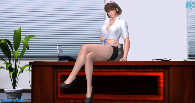 Обои картинки фото 3д графика, люди , people, фон, взгляд, девушка