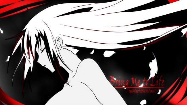 Обои картинки фото аниме, unknown,  другое, девушка, взгляд, фон