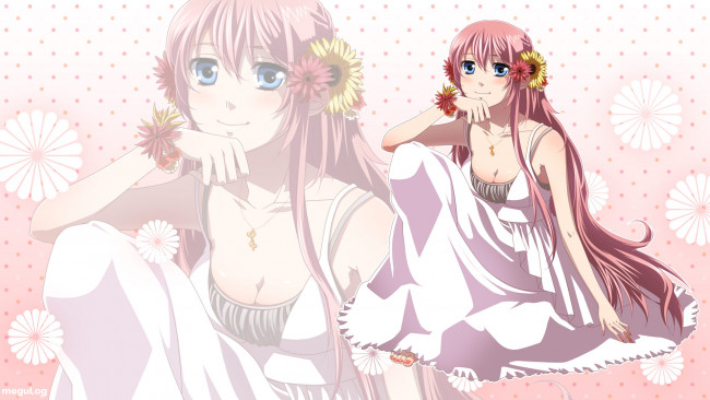 Обои картинки фото аниме, vocaloid, девушка, взгляд, фон