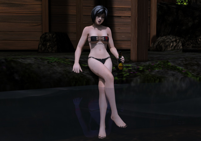 Обои картинки фото 3д графика, люди , people, фон, взгляд, девушка