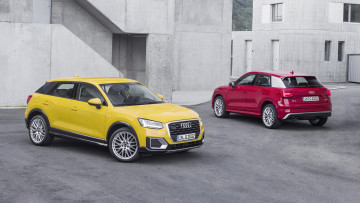 Картинка audi+q2+2017+and+q2+tdi+2017 автомобили audi q2 tdi 2017 жёлтый красный