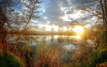 Картинка природа восходы закаты простор