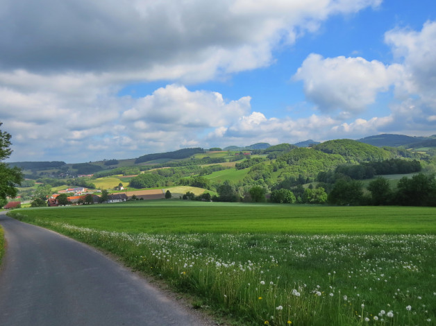 Обои картинки фото природа, пейзажи, холмы