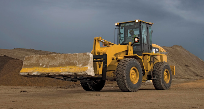 Обои картинки фото техника, фронтальные погрузчики, caterpillar