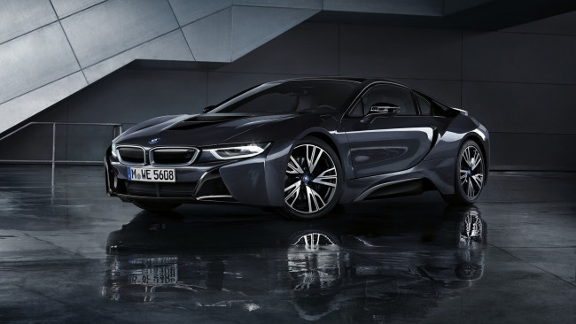 Обои картинки фото bmw i8 protonic dark silver special edition 2017, автомобили, bmw, i8, dark, silver, special, edition, 2017, protonic