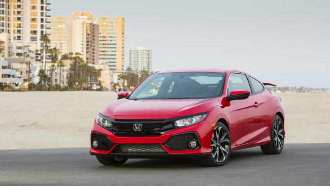 Обои картинки фото honda civic si coupe 2017, автомобили, honda, civic, si, 2017, coupe