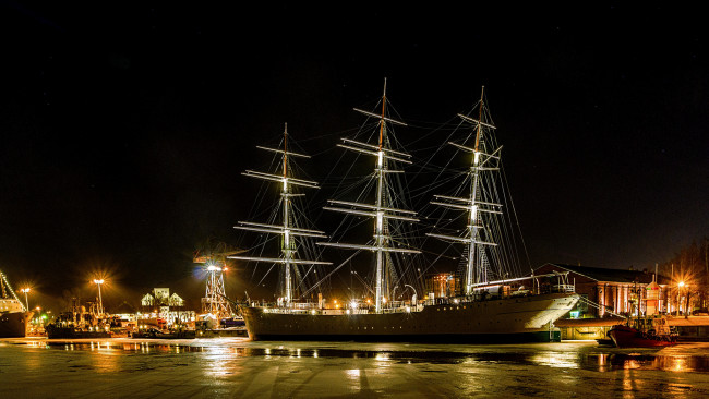 Обои картинки фото корабли, парусники, паруса, мачты