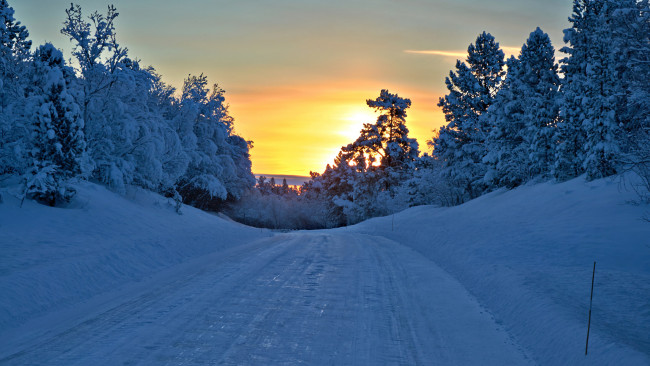 Обои картинки фото природа, зима, простор