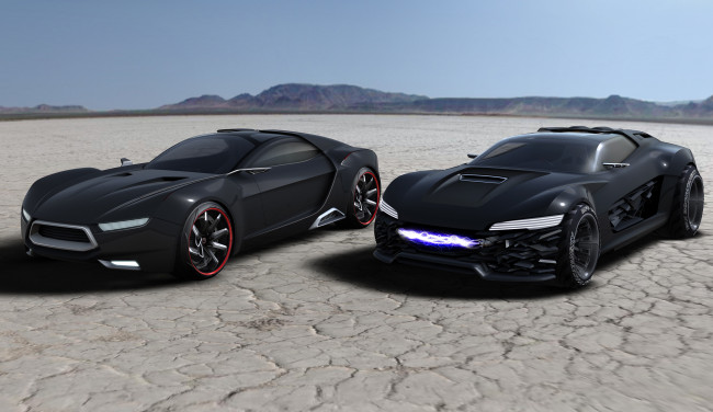 Обои картинки фото ford mad max cncept 2011, автомобили, 3д, 2011, cncept, mad, max, ford