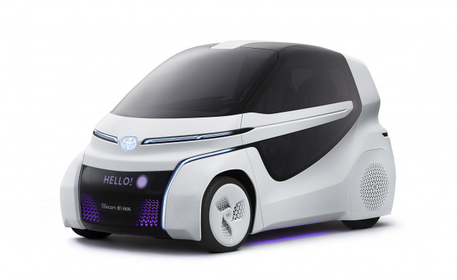 Обои картинки фото toyota concept i-ride 2017, автомобили, toyota, i-ride, 2017, concept