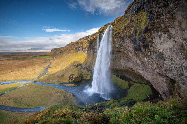 Обои картинки фото природа, водопады, простор