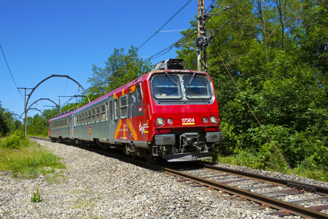 Обои картинки фото техника, электровозы, локомотив, состав