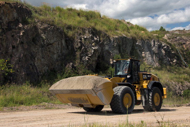 Обои картинки фото техника, фронтальные погрузчики, caterpillar